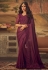 Purple silk party wear saree 5101