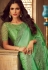 Light green silk saree with blouse 5109