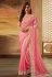 Pink silk party wear saree 5113