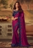 Magenta silk saree with blouse 5115