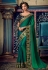 Green art silk embroidered festival wear saree 88334