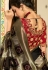 Gray banarasi silk saree with blouse 6009