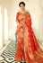 Magenta banarasi silk festival wear saree 6010