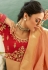 Peach banarasi silk party wear saree 6011