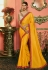 Yellow silk festival wear saree 118