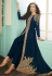 Navy blue georgette center slit anarkali suit 7071