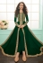 Green georgette pant style suit 7073