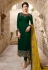 Green satin pant style suit 18074