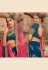 Blue silk embroidered circular lehenga choli 5171