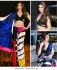 Bollywood Ileana Dcruz Inspired multi color satin saree