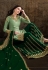 Light green satin embroidered kameez with palazzo 30034