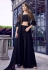 Black georgette palazzo suit with jacket 6406