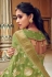 Green silk festival wear saree 3307