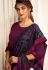 Purple lycra saree with blouse 11317