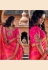 Pink silk embroidered saree with blouse 3809