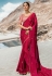 Magenta barfi silk party wear saree 80007