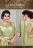 pista green satin silk embroidered saree 11404