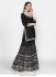 Bollywood Inspired silk Black wedding sharara set