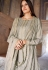 grey muslin straight palazzo suit 1100