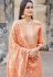 peach muslin straight palazzo suit 1101