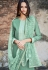 green shade muslin straight palazzo suit 1104