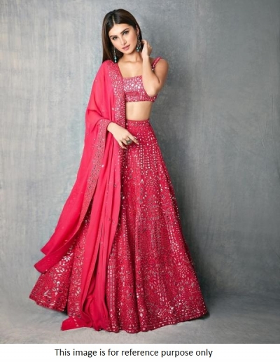 Bollywood Tara Sutaria Inspired Pink wedding lehenga choli