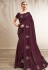 Purple chanderi silk festival wear saree 94799