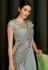 Grey lycra saree with blouse 5809