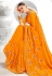Orange silk festival wear saree 2827