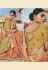 Peach cotton jacquard saree with blouse 95787