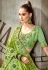 Green art silk festival wear saree 64348