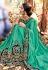 Sea green art silk festival wear saree 5896