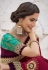 Magenta satin saree with blouse 2604