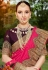 Pink silk saree with blouse 1037
