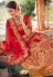 Red silk circular lehenga choli 3904