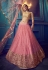 Pink net embroidered circular lehenga choli 4110