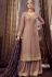 light mauve georgette embroidered palazzo suit 6164