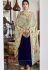 blue velvet embroidered palazzo suit 9101
