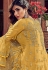 yellow net embroidered pakistani trouser suit 6603