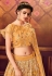 Mustard net embroidered circular lehenga choli 108040