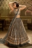 Grey net circular lehenga choli AD5005