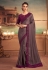 Brown silk party wear saree 25018