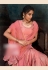 Pink chiffon saree with blouse 21109