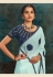 Sky blue silk saree with blouse 21113