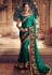 Green georgette embroidered festival wear saree 1065