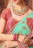 Light green silk embroidered festival wear saree 1074