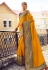 Mustard viscose festival wear saree 6405