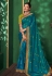 Kajal aggarwal blue art silk bollywood saree 5154