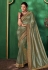 Kajal aggarwal green art silk party wear saree 5155