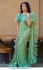 Bollywood model Green georgette sequins saree